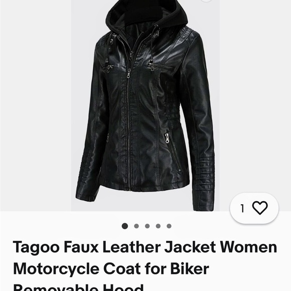 Women's Black Hooded Jacket - Picture 6 of 16